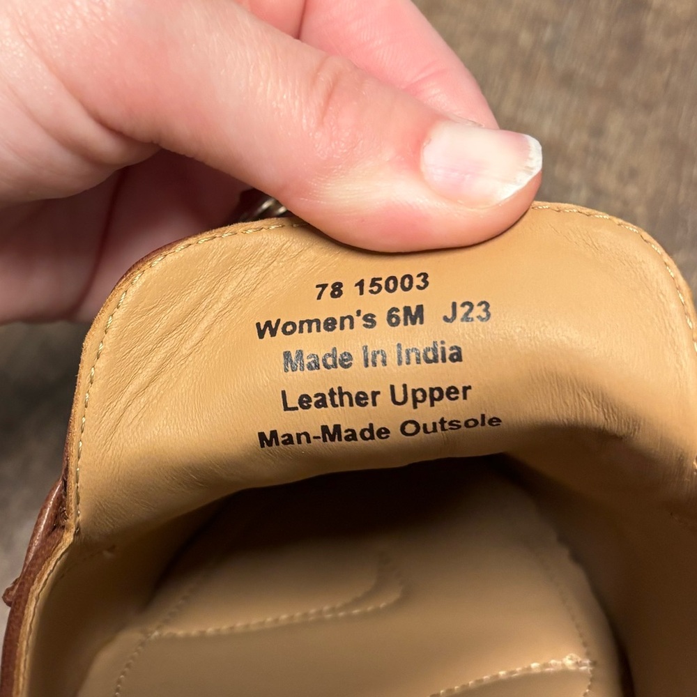 JOHNSTON & MURPHY Ali Bit Mule In Cognac Glove Size 6 NWOB - Picture 5 of 6